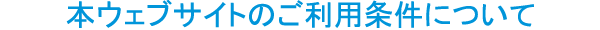 本ウェブサイトのご利用条件について